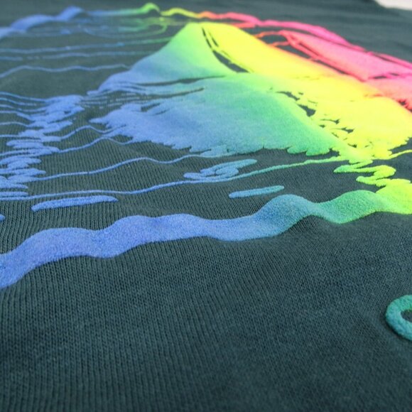 Vintage 1990's Single Stitch‎ South Carolina T Shirt Size XL Neon Puffy Graphic - Picture 3 of 9